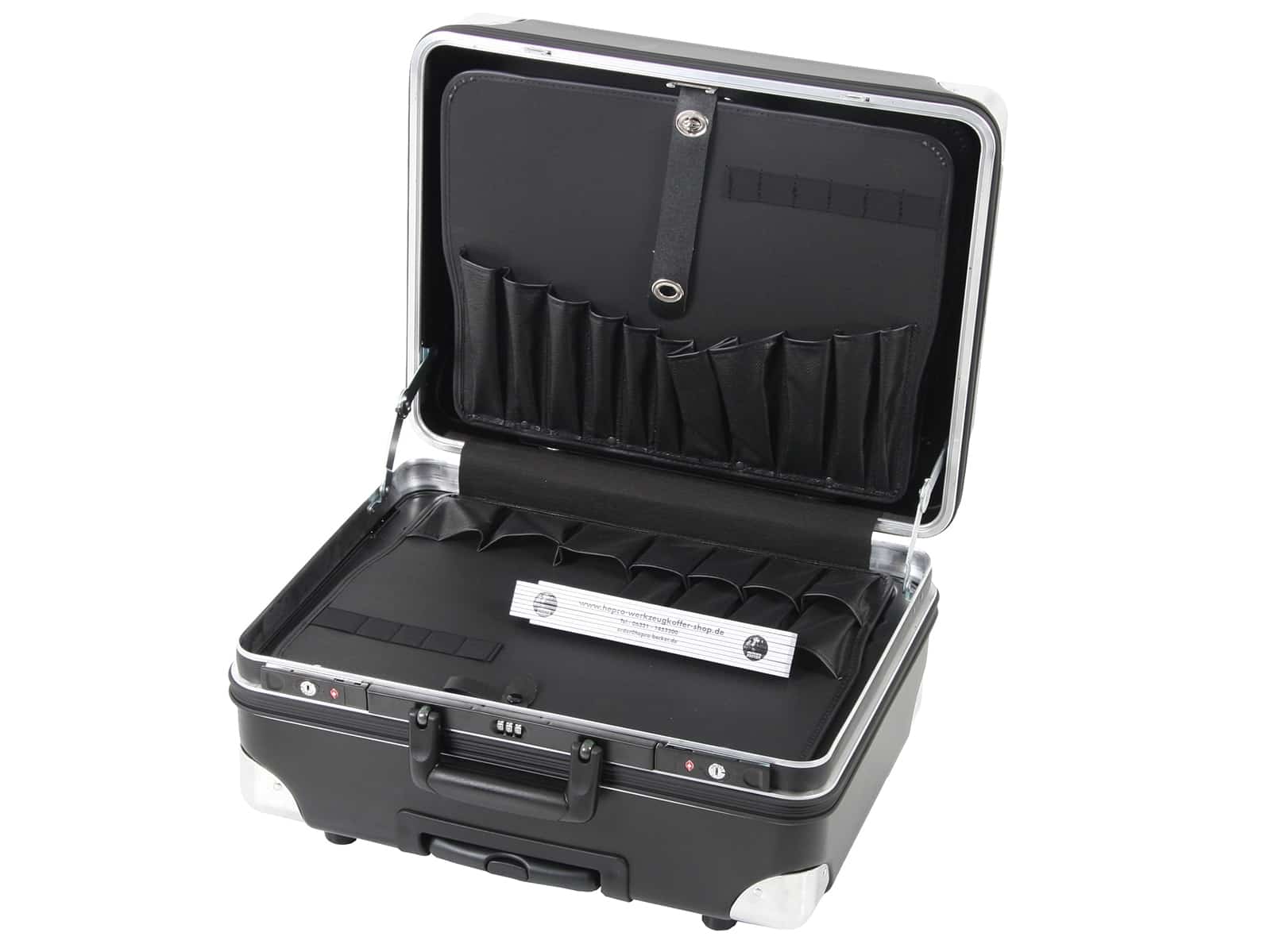 Werkzeugkoffer Robust 5775 C inkl. Trolleyfunktion 37 ltr. HDPE bruchsicher + TSA Schlösser